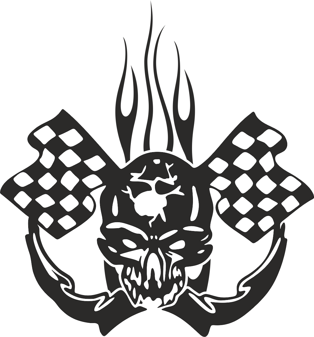 Aufkleber Fantasy Totenkopf